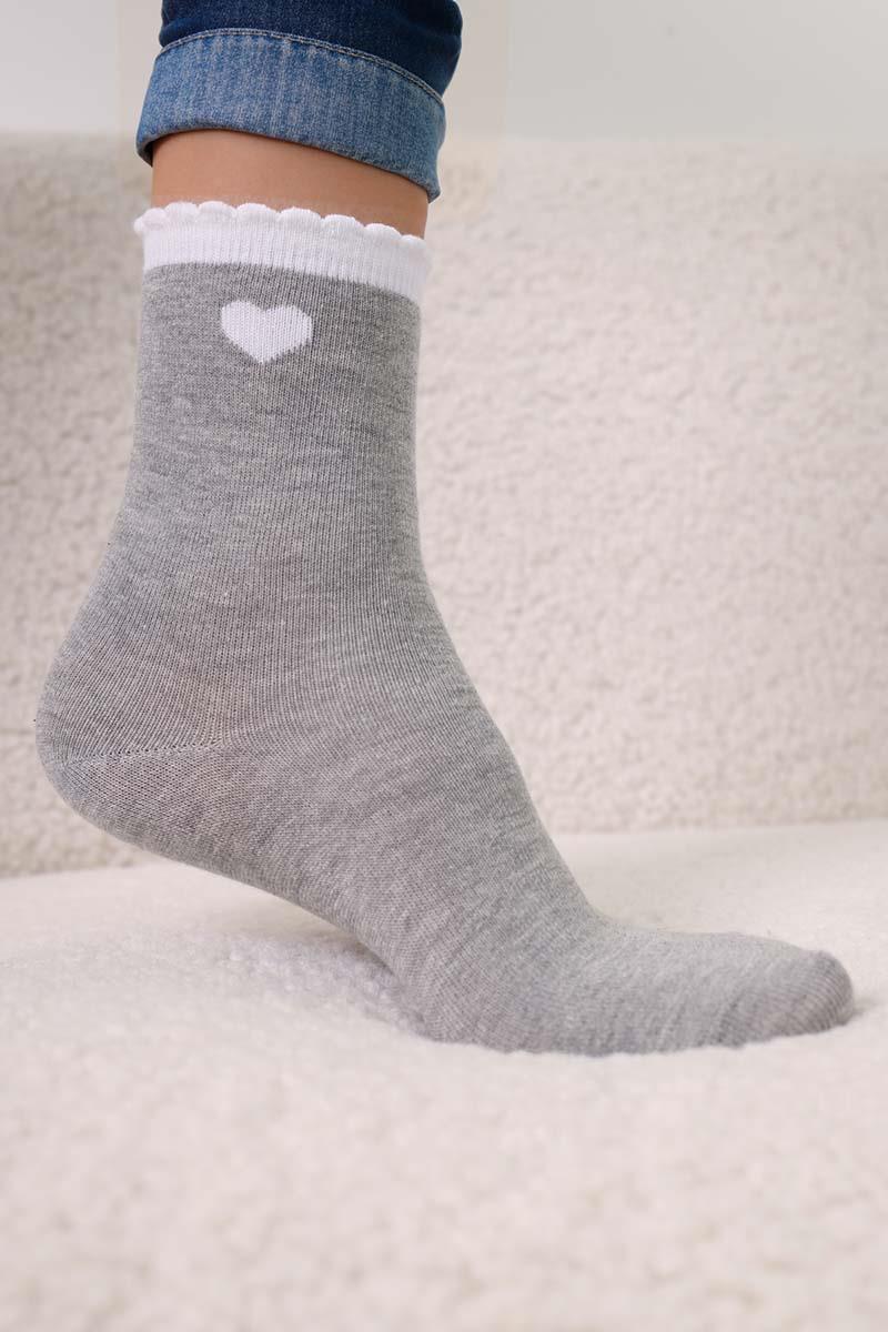 Gray-White-Grey-3 Piece Socket Socks Set