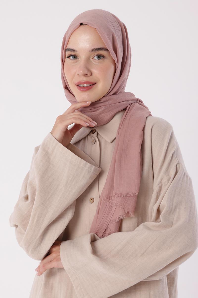 Gül Kurusu-Olay Pamuk Şal
