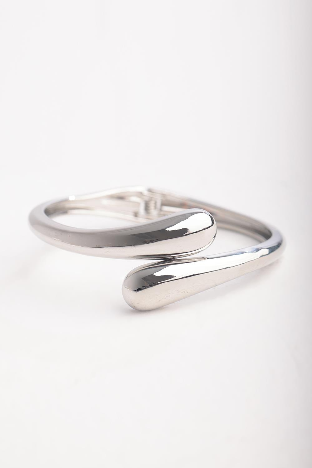 Gümüş-Damla Kelepçe Bileklik
