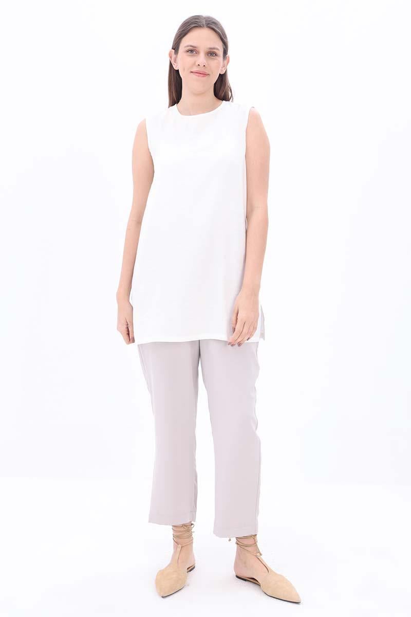 Bone-Basic Zero Sleeve Underwear Tunic