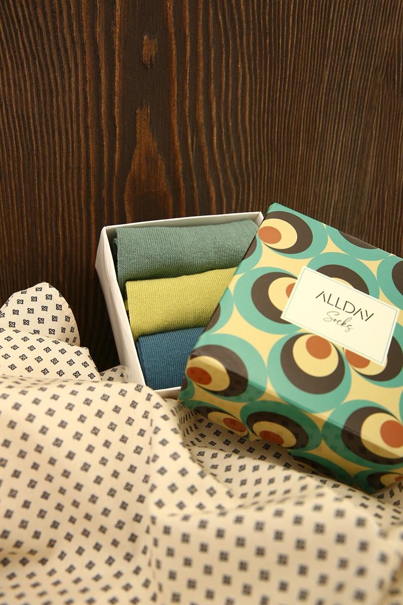 Nefti-Y.Yeşil-Okyanus-3'Lü Silikonlu Hayalet Çorap Seti