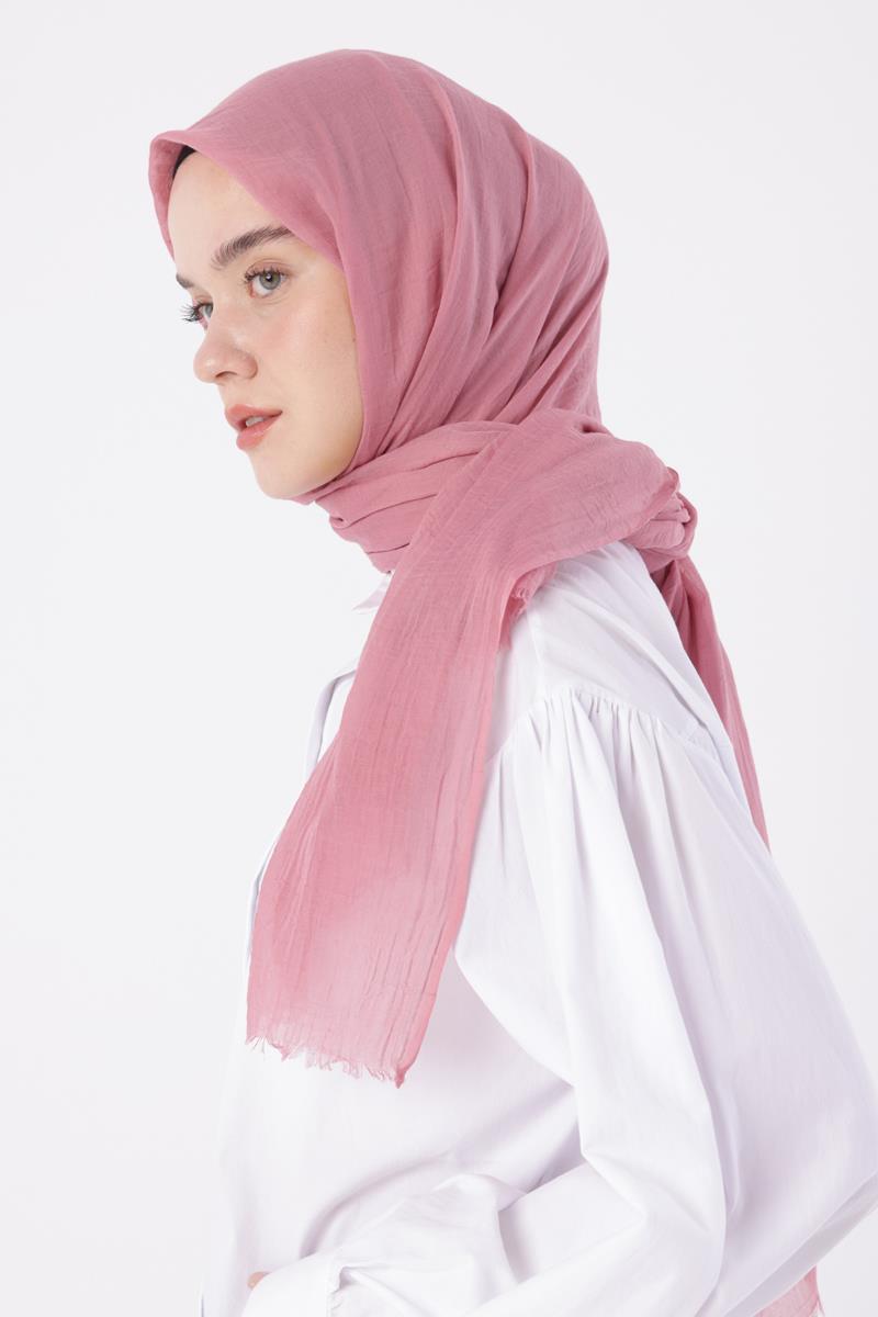 Pembe-Olay Pamuk Şal