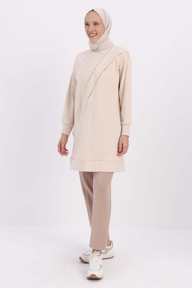 Taş-SÜS FERMUARLI SWEAT TUNİK