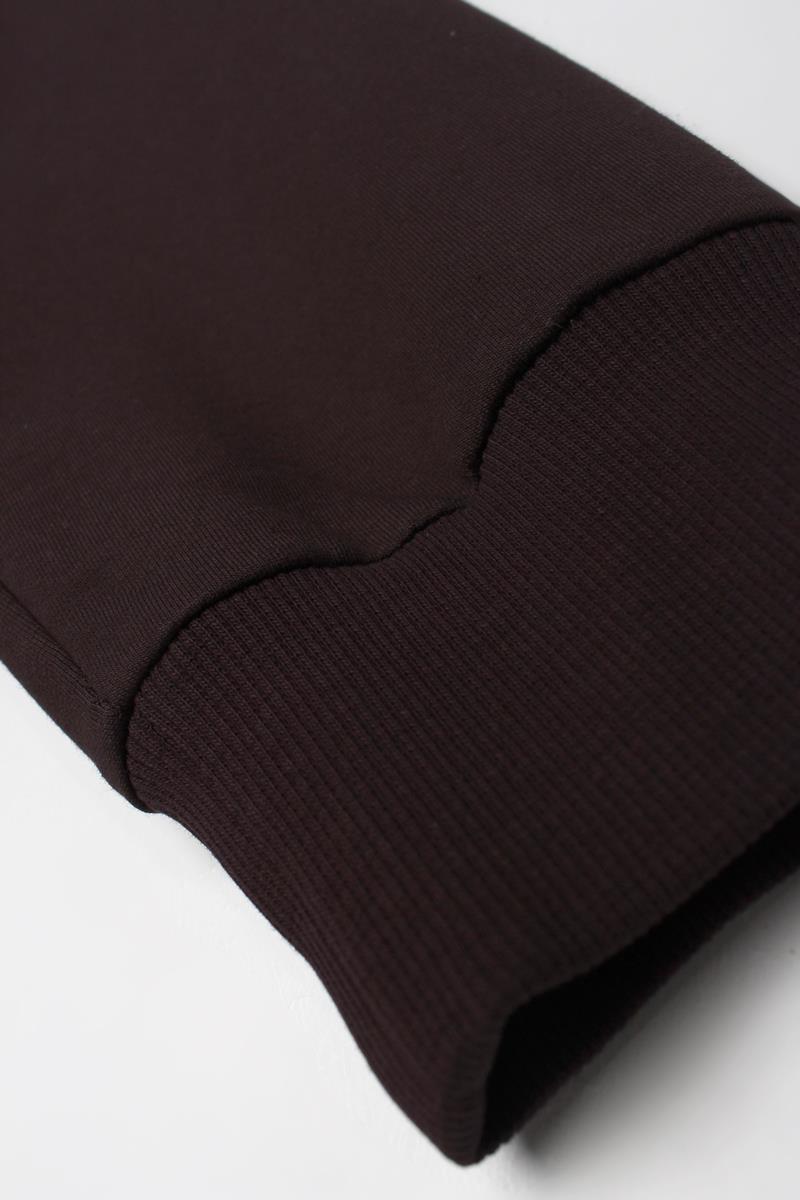 Acı Kahve-Decigive Nakışlı Sweat Hırka