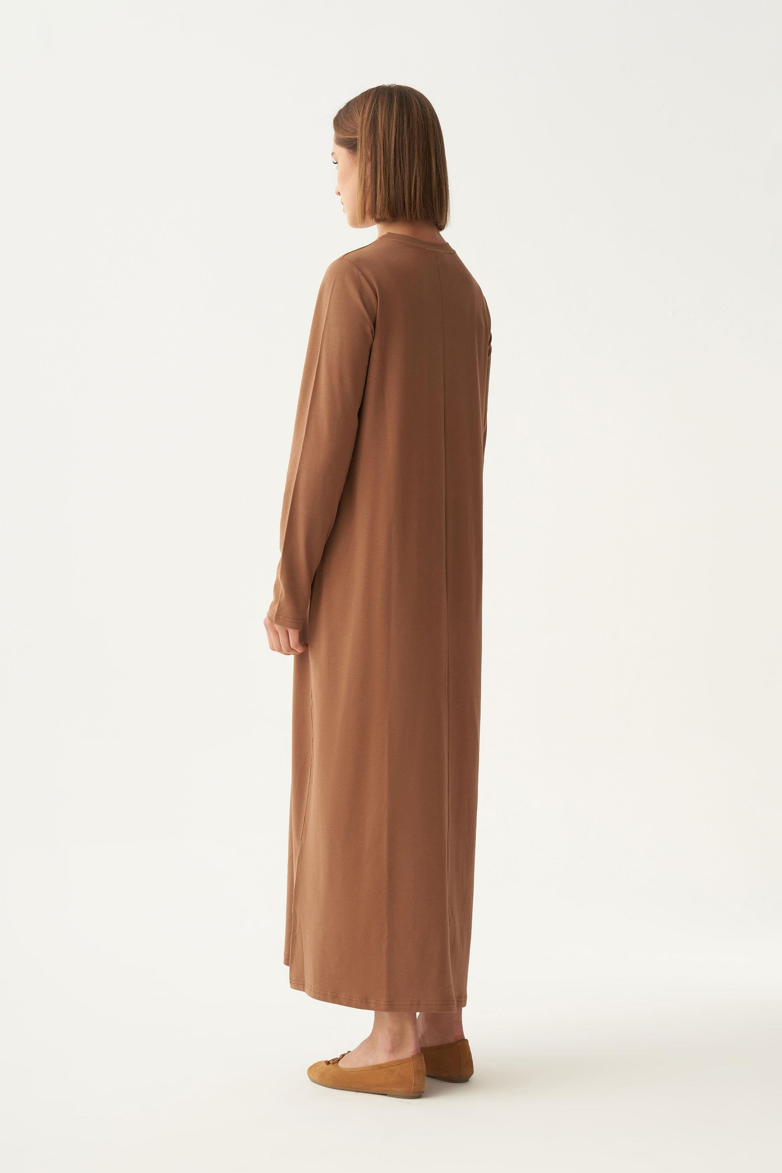 Acı Kahve-Uzun Kollu İçlik Elbise