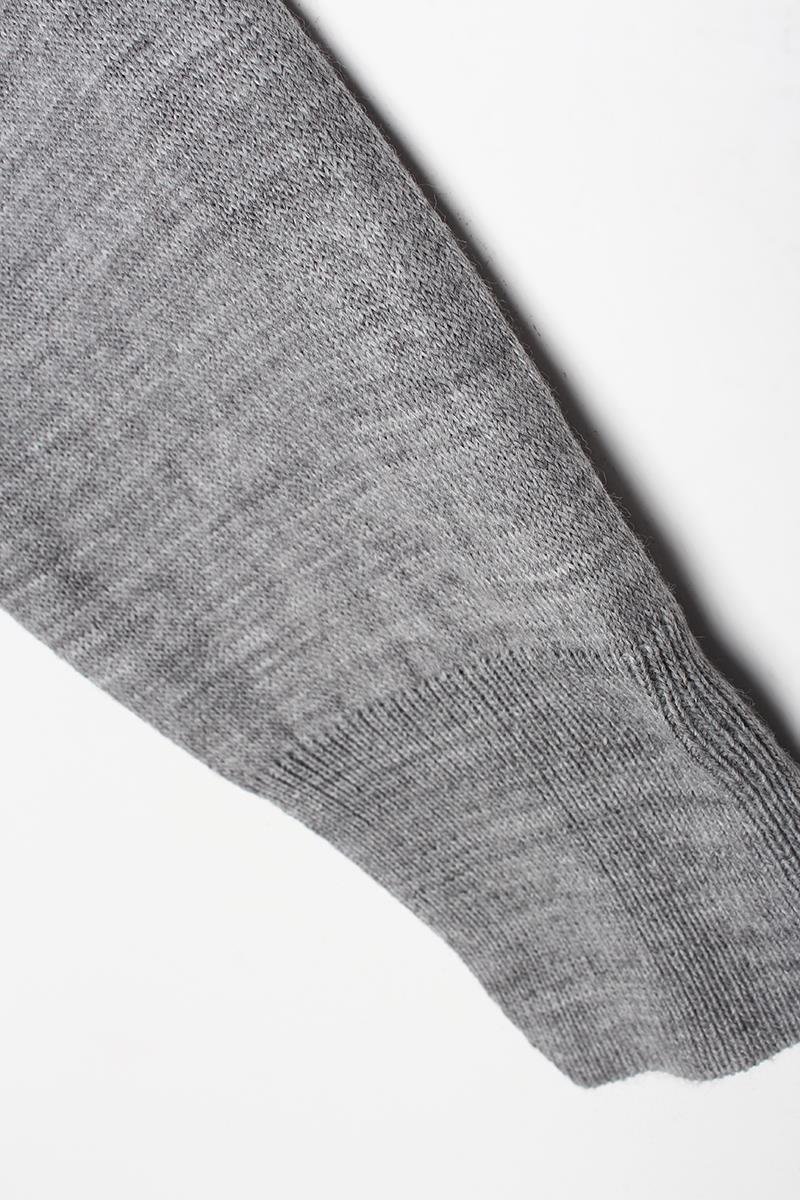 Cardigan en tricot gris clair-court