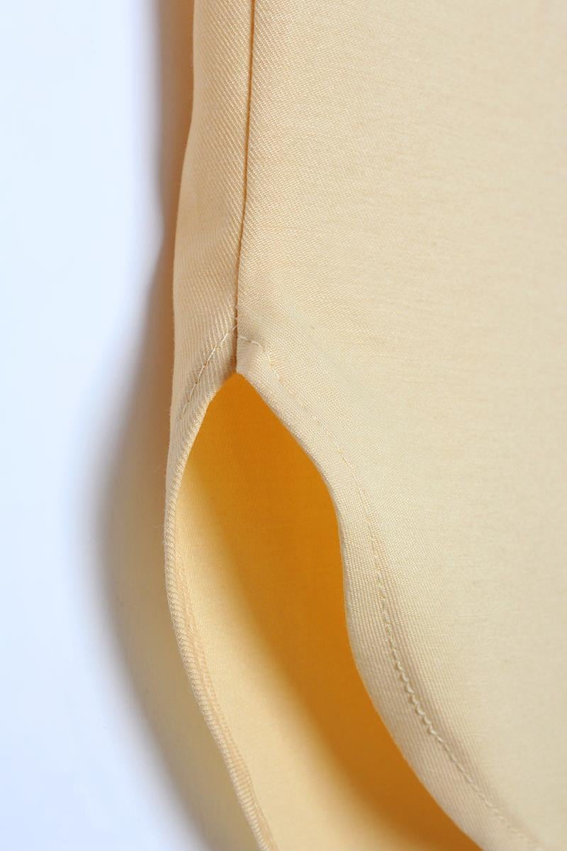 Chemise basique oversize jaune clair