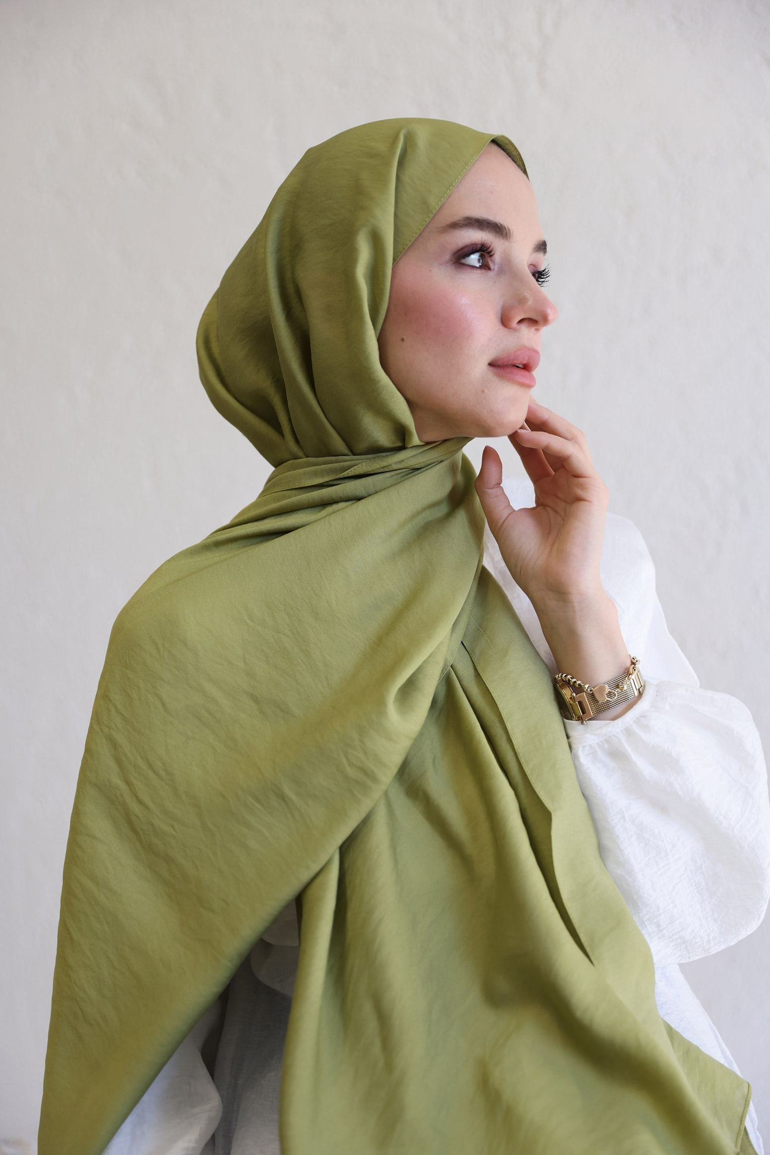 Ada Çayı-Eknik Desenli Pamuklu Şal
