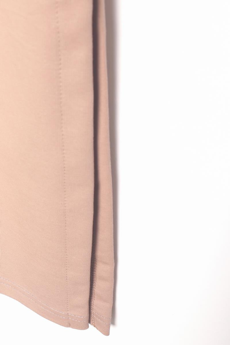 Bej-İncili Uzun Sweat Tunik