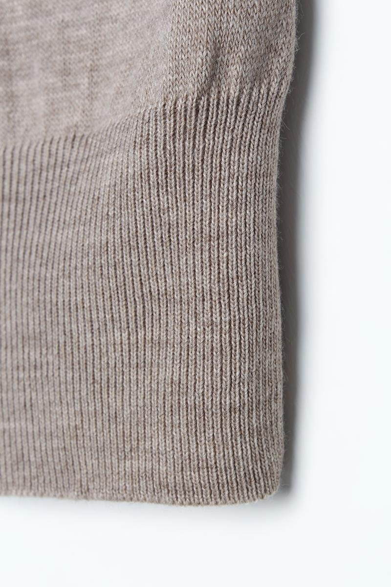 Cardigan en tricot court beige