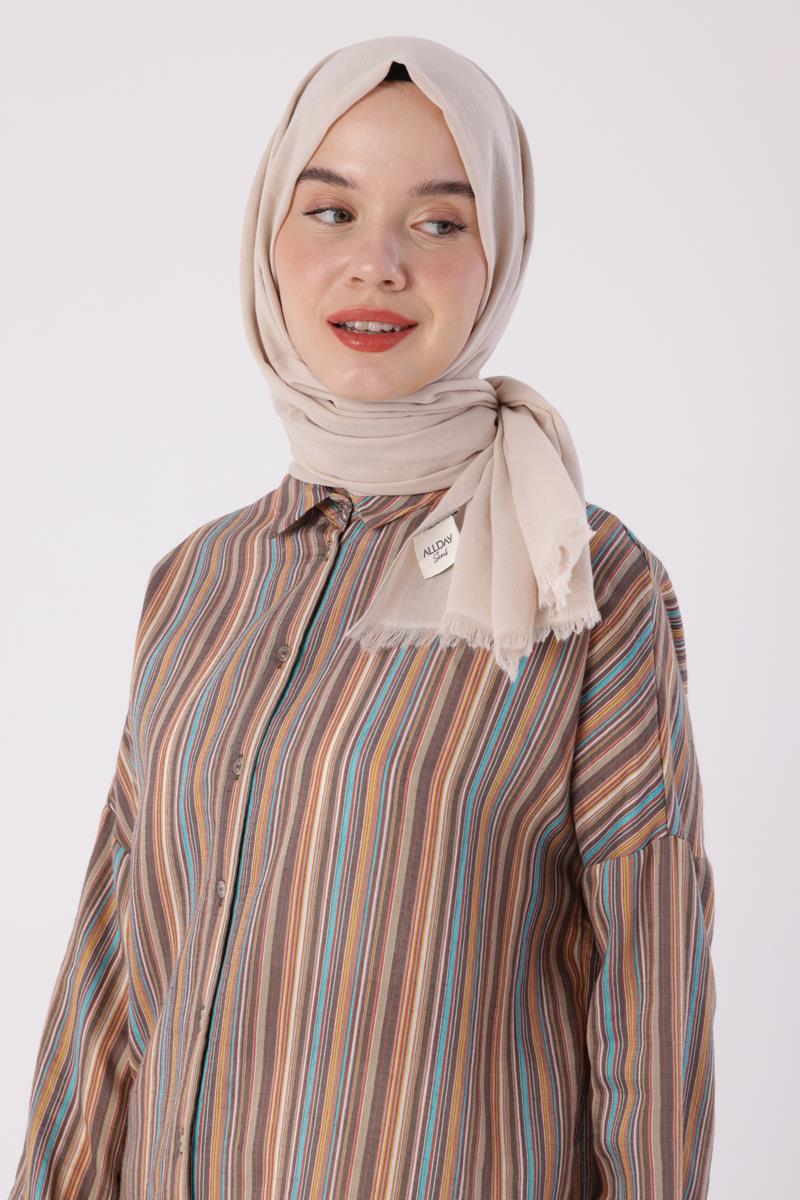 Bej-Naturel Pamuk Şal