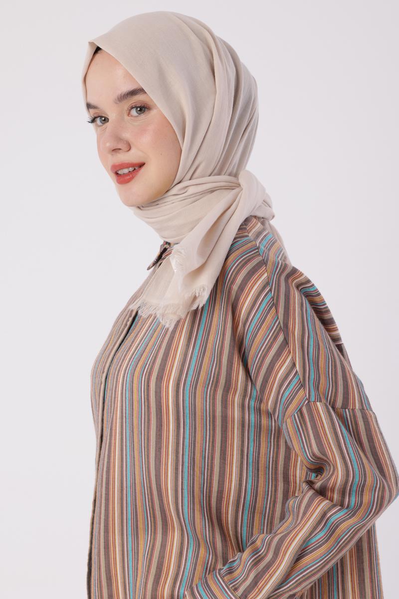 Bej-Naturel Pamuk Şal