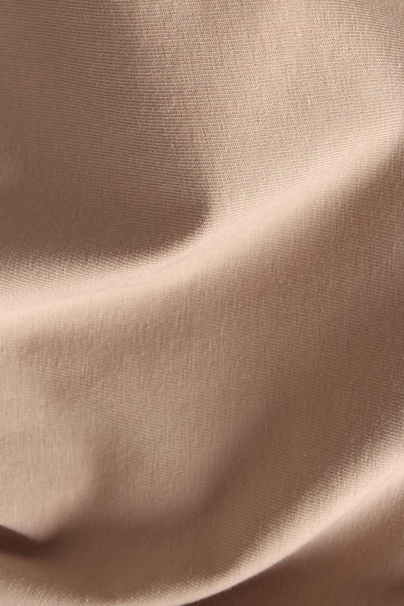Beige-Long Sleeve Underwear Dress