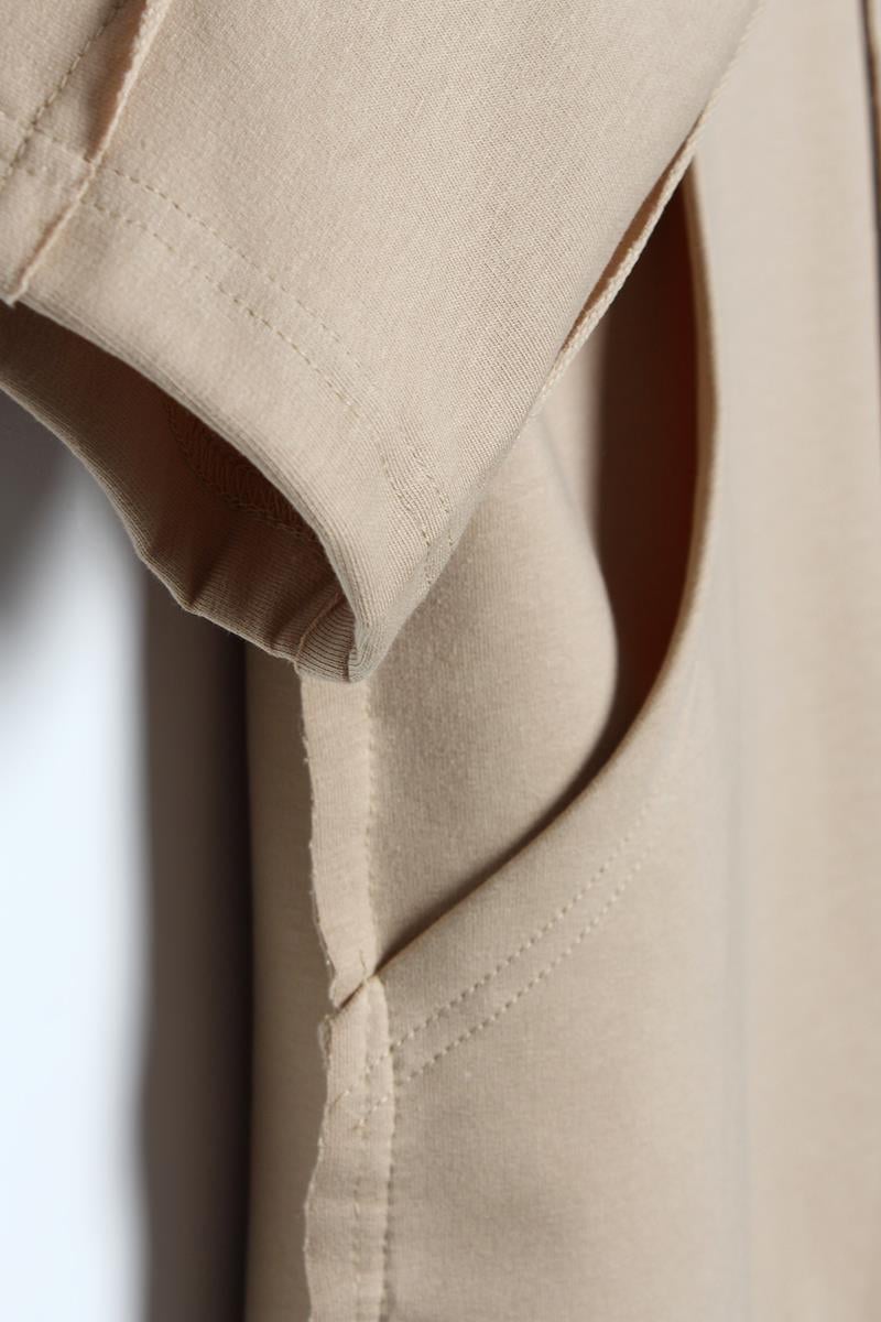 Beige-Bat Sleeve Oversize Cardigan