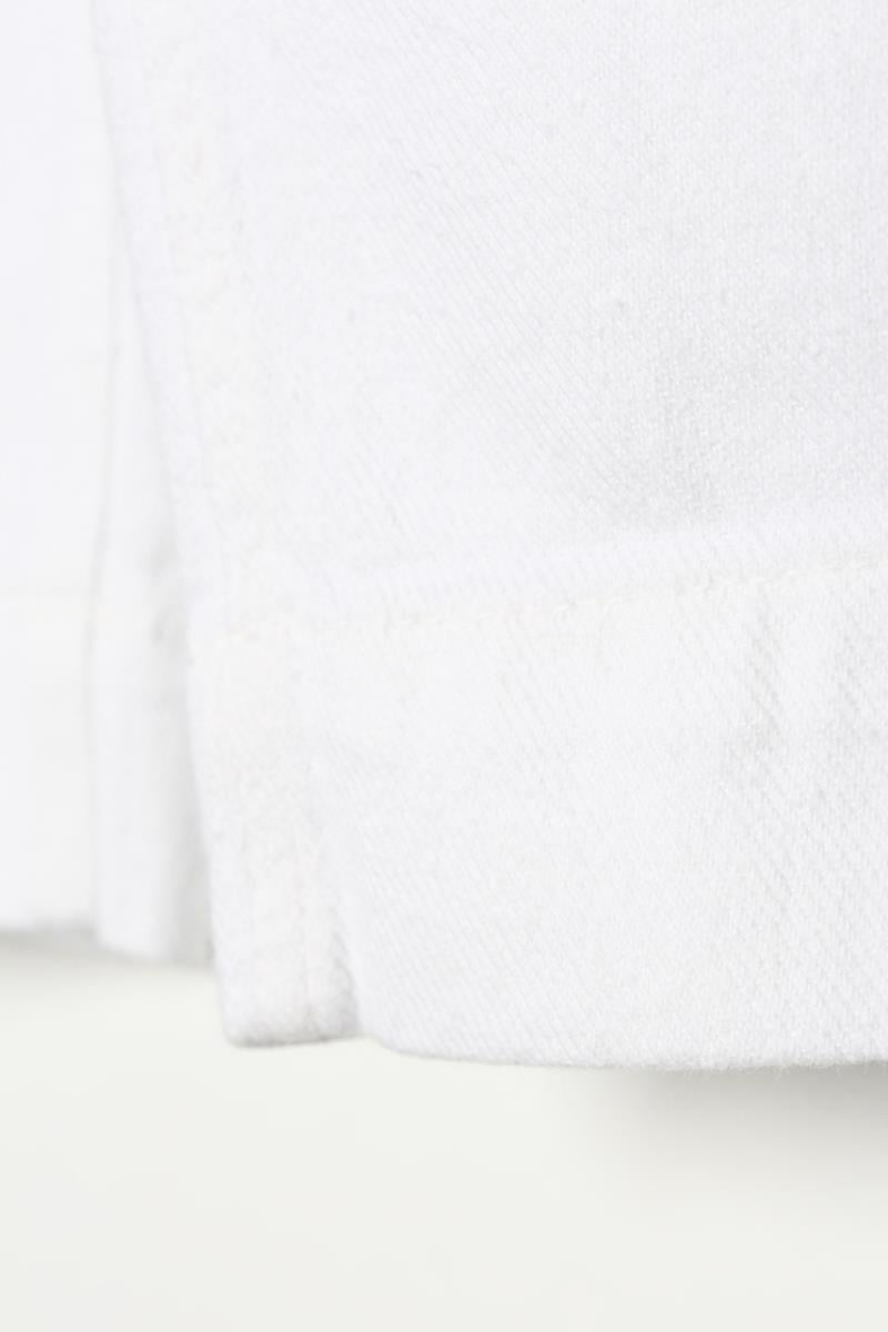 White-100% Cotton High Waist Wide Leg Trousers