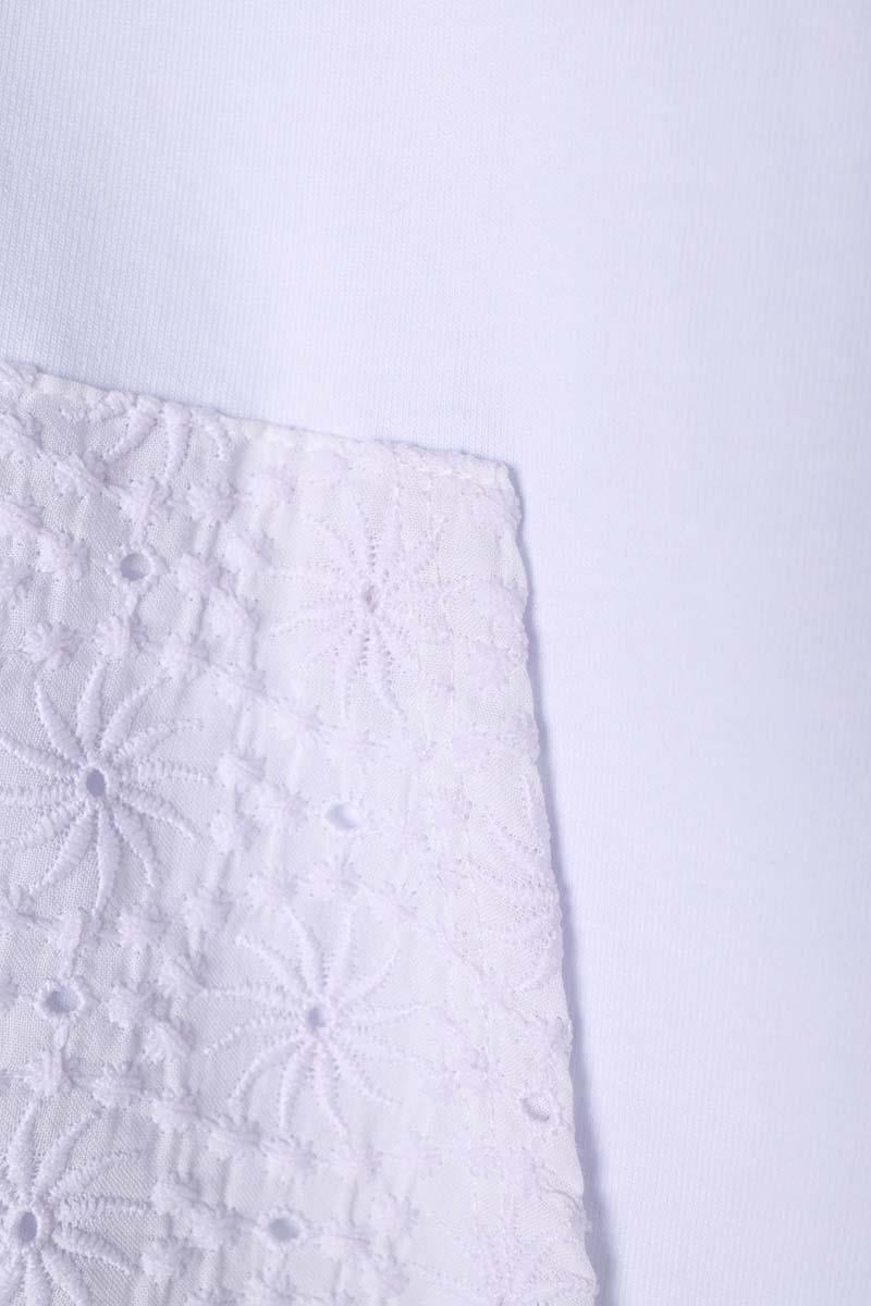Beyaz-%100 Pamuklu Fisto Sweat Hırka