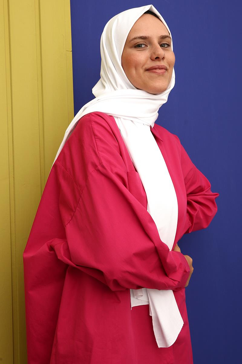 Beyaz-Ağaç Kabuğu Şal