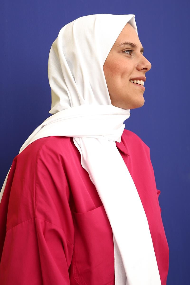 Beyaz-Ağaç Kabuğu Şal