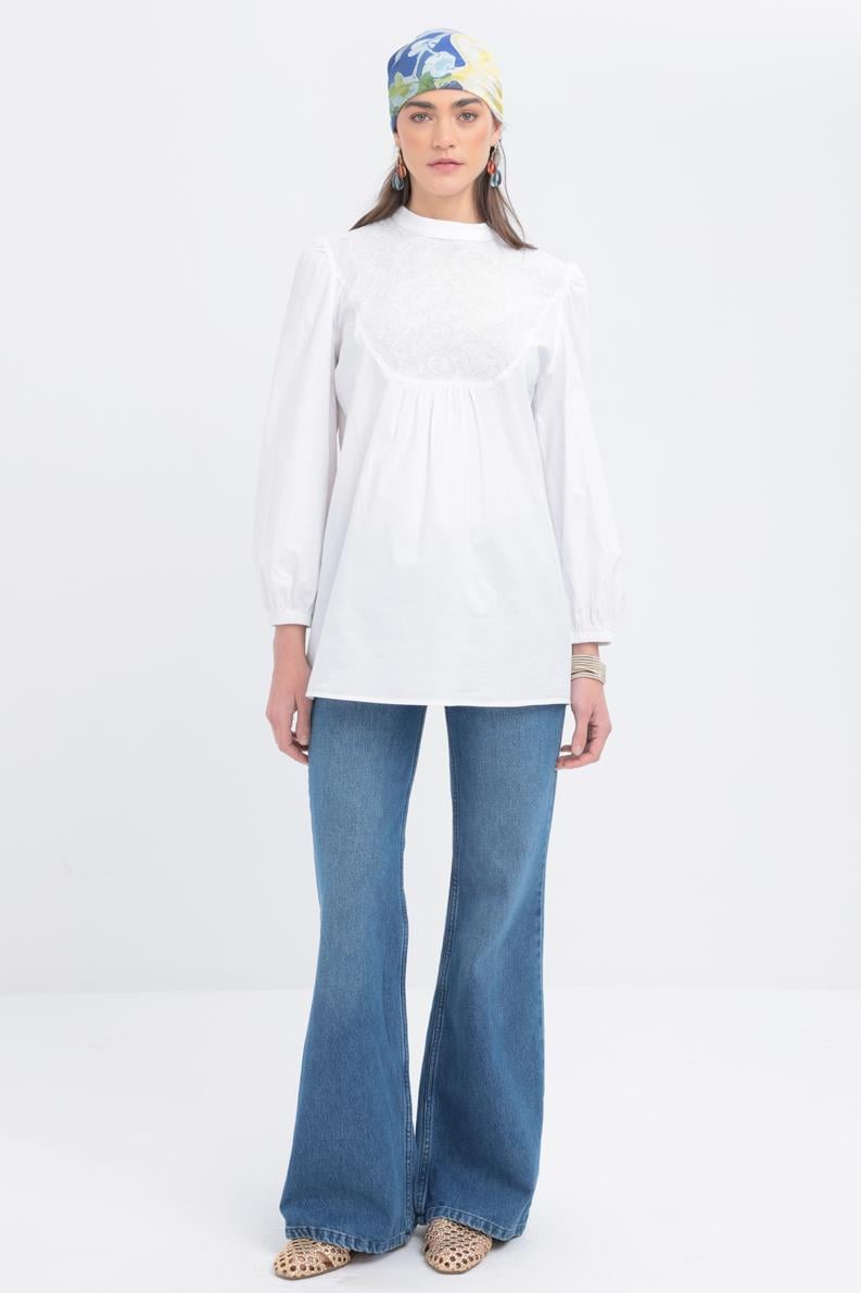 White-Linen Tunic