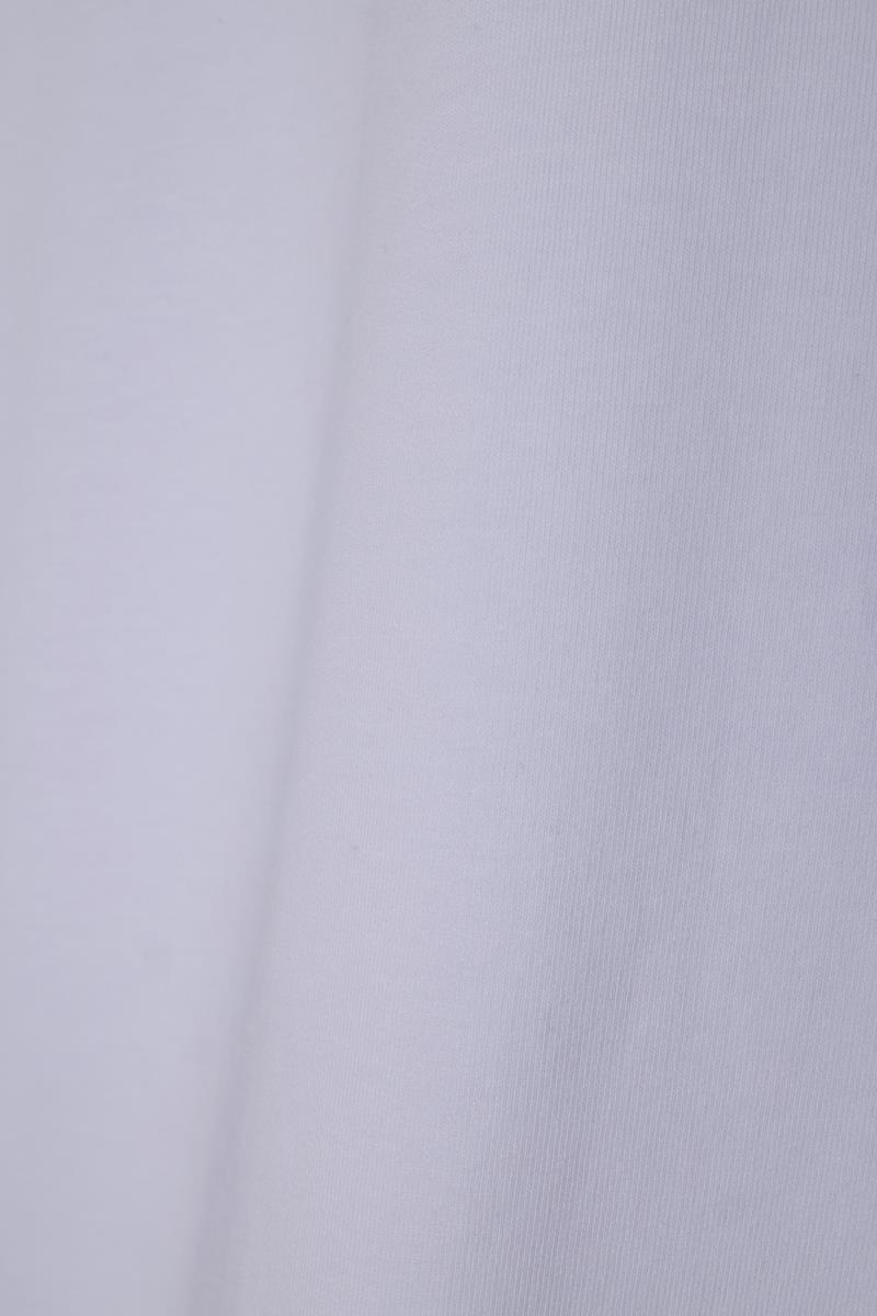 Beyaz-Pamuklu Neon Fermaur Detaylı Sweat Tunik