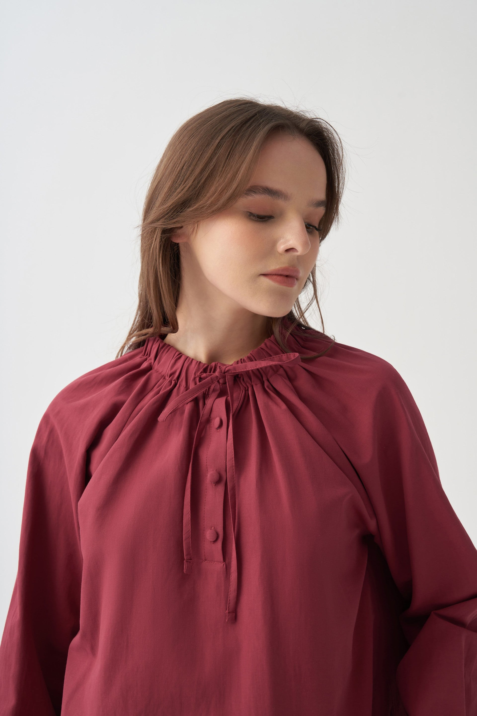 Burgundy-CVC Shirt