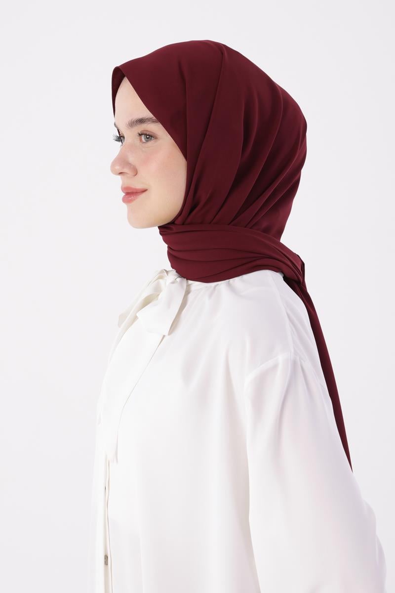 Bordo-Medine İpeği Şal