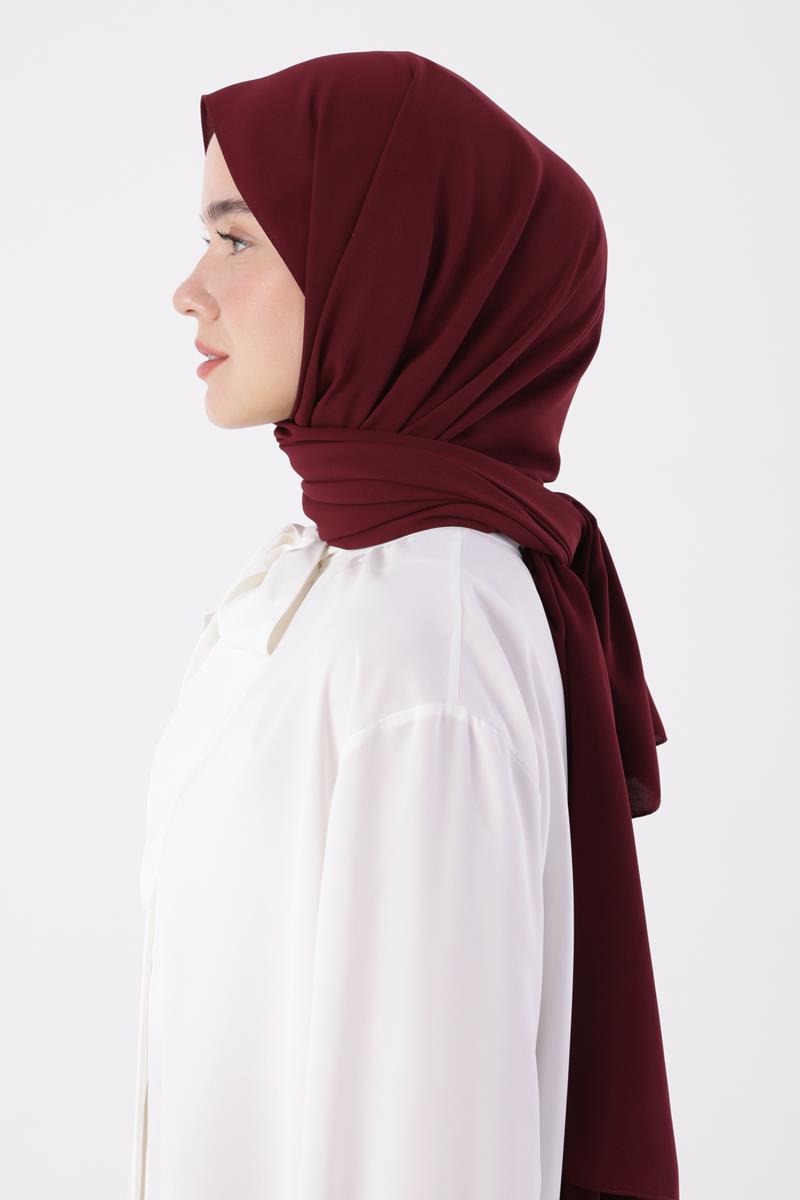 Bordo-Medine İpeği Şal