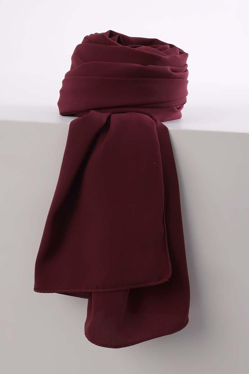 Bordo-Medine İpeği Şal