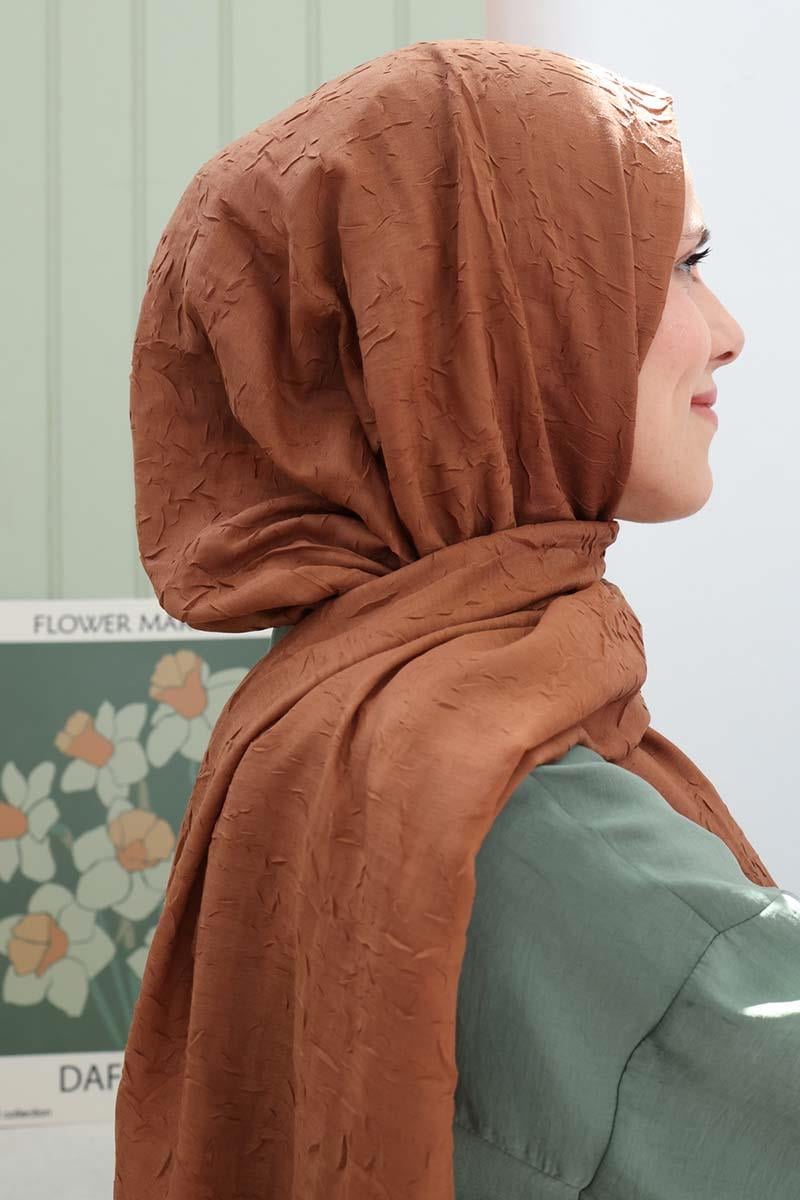 Chocolate Brown-Bamboo Krash Shawl