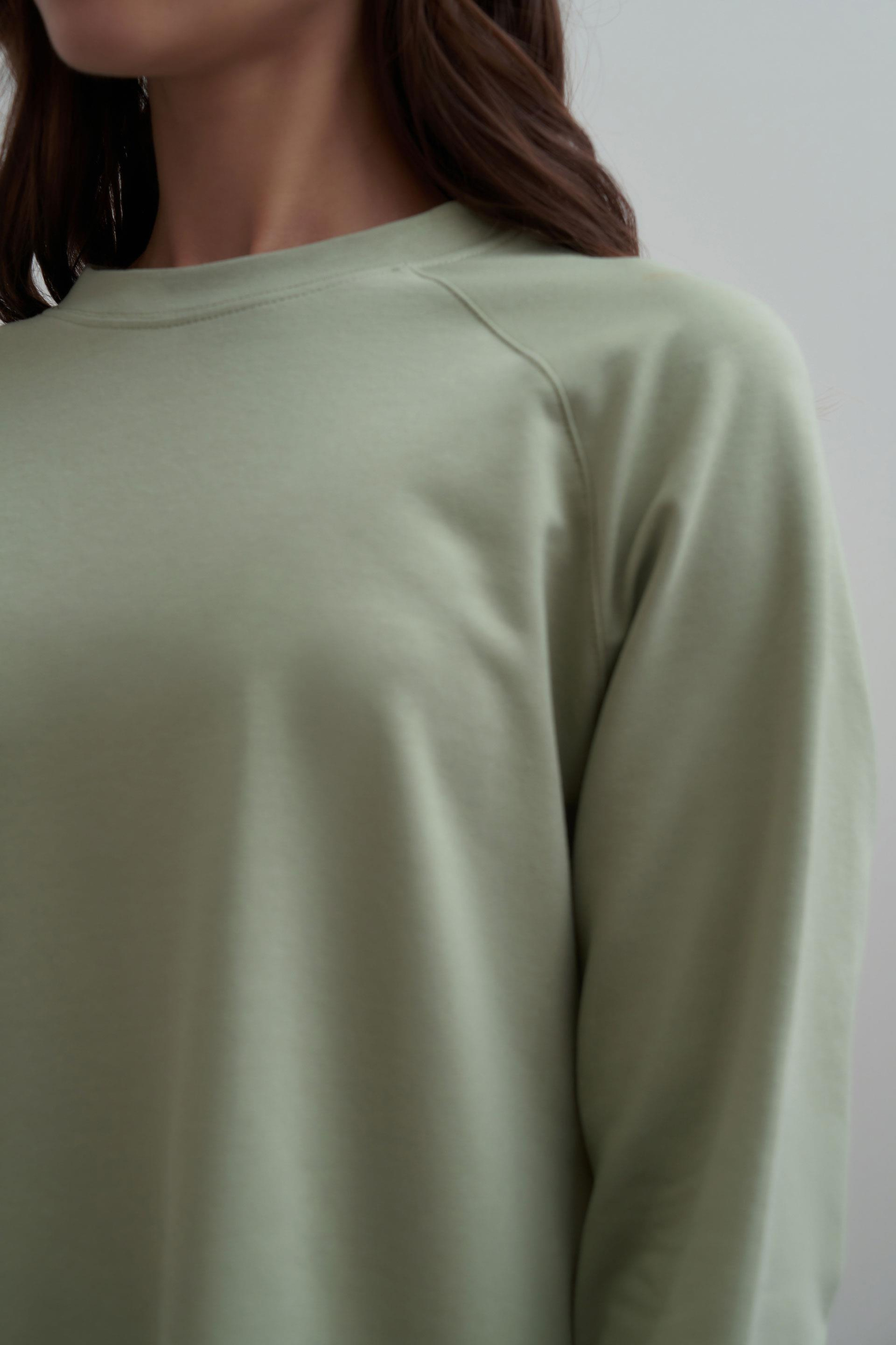 Defne-Bisiklet Yaka Reglan Kol Sweatshirt