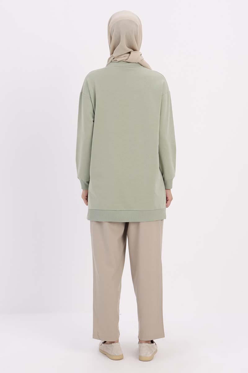Defne-Taşlı Sweat Tunik