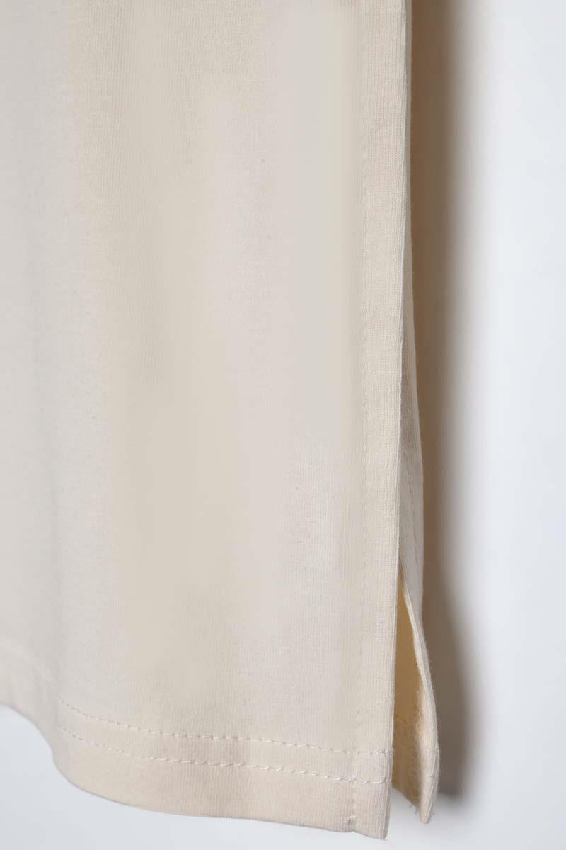 Ecru-Sleeveless Underwear Tshirt