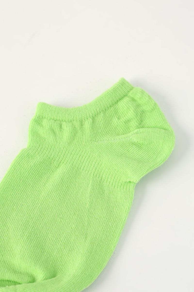 Fuşya-Neon Yeşil-Lila-3'Lü Silikonlu Hayalet Çorap Seti