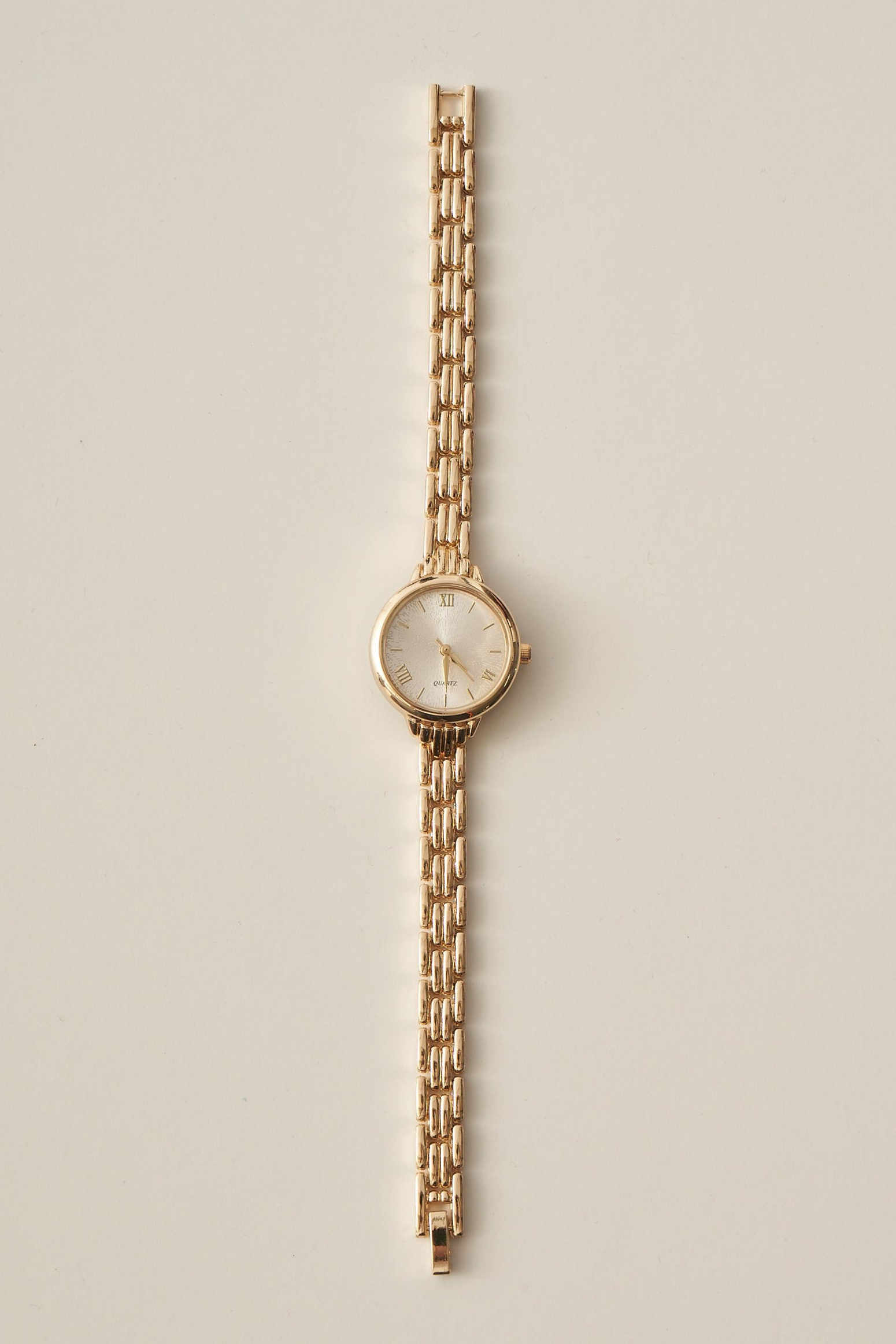 Gold-Beyaz-Kol Saati