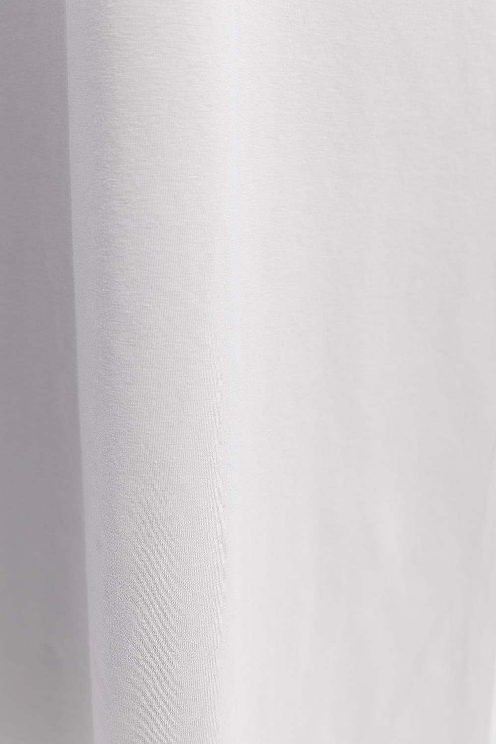 Gri-Pamuklu Bisiklet Yaka Kolsuz İçlik Elbise