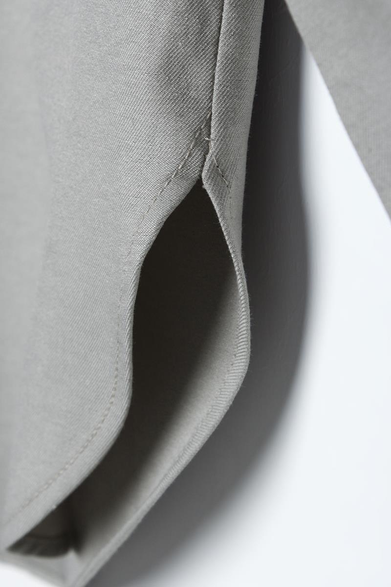 Grey01-Chemise basique surdimensionnée