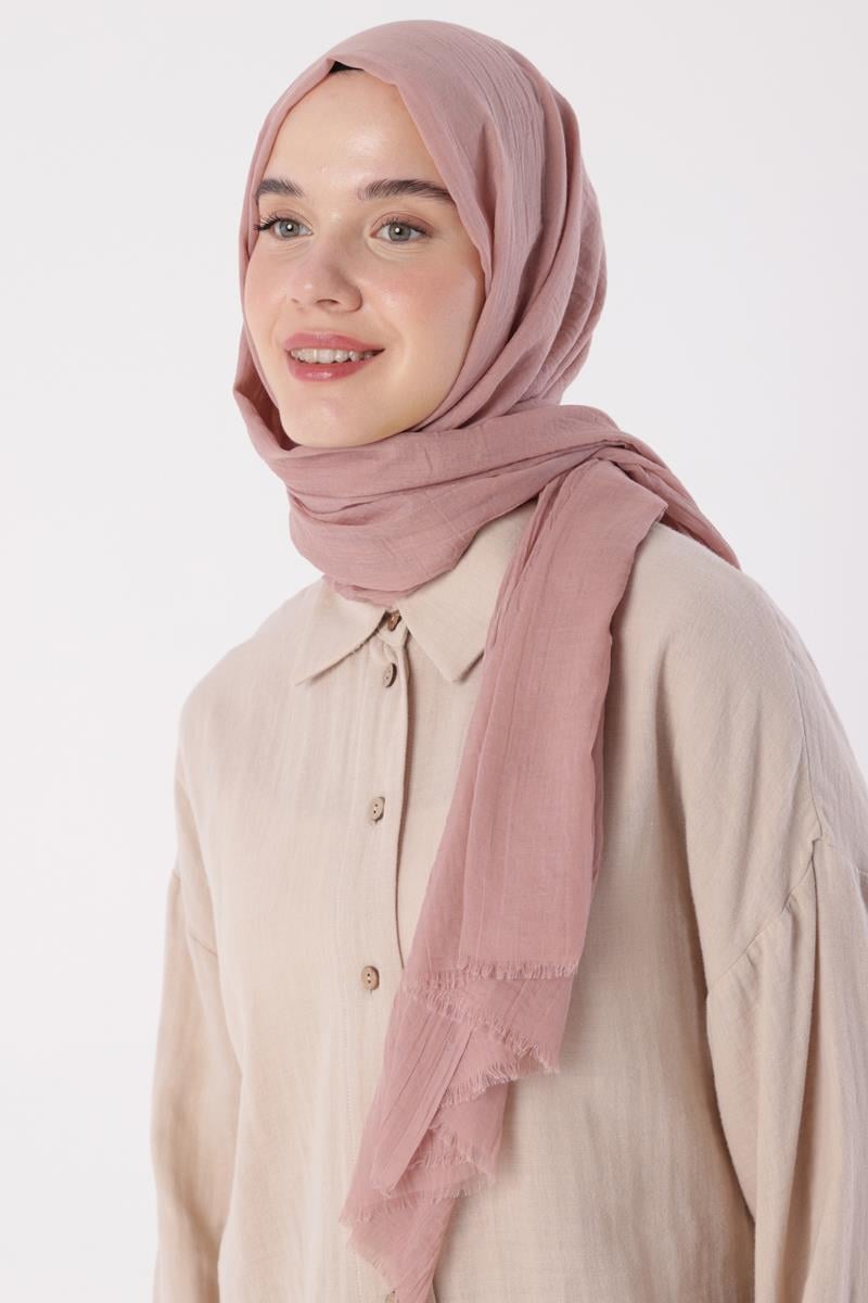 Gül Kurusu-Olay Pamuk Şal