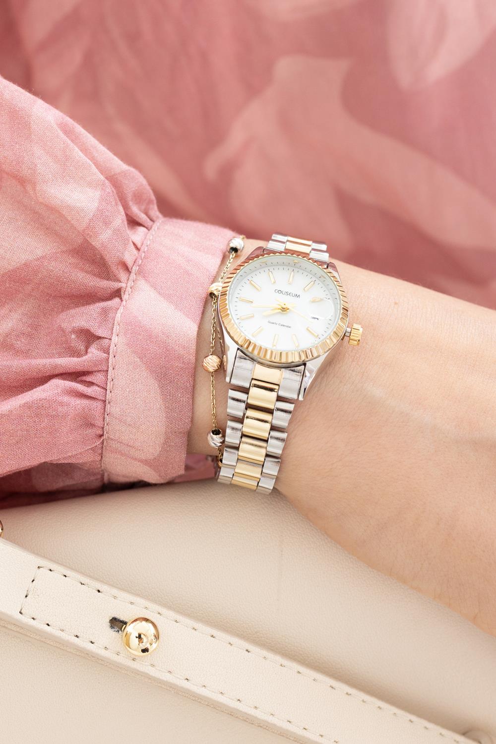 Silver-Gold-Wrist Watch
