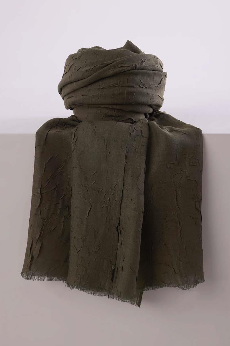 Haki-Bambu Kraş Şal