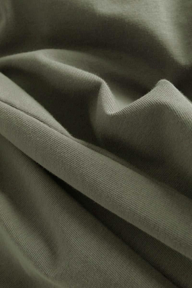 Haki-Basic Pamuklu Süprem Sweat Tunik