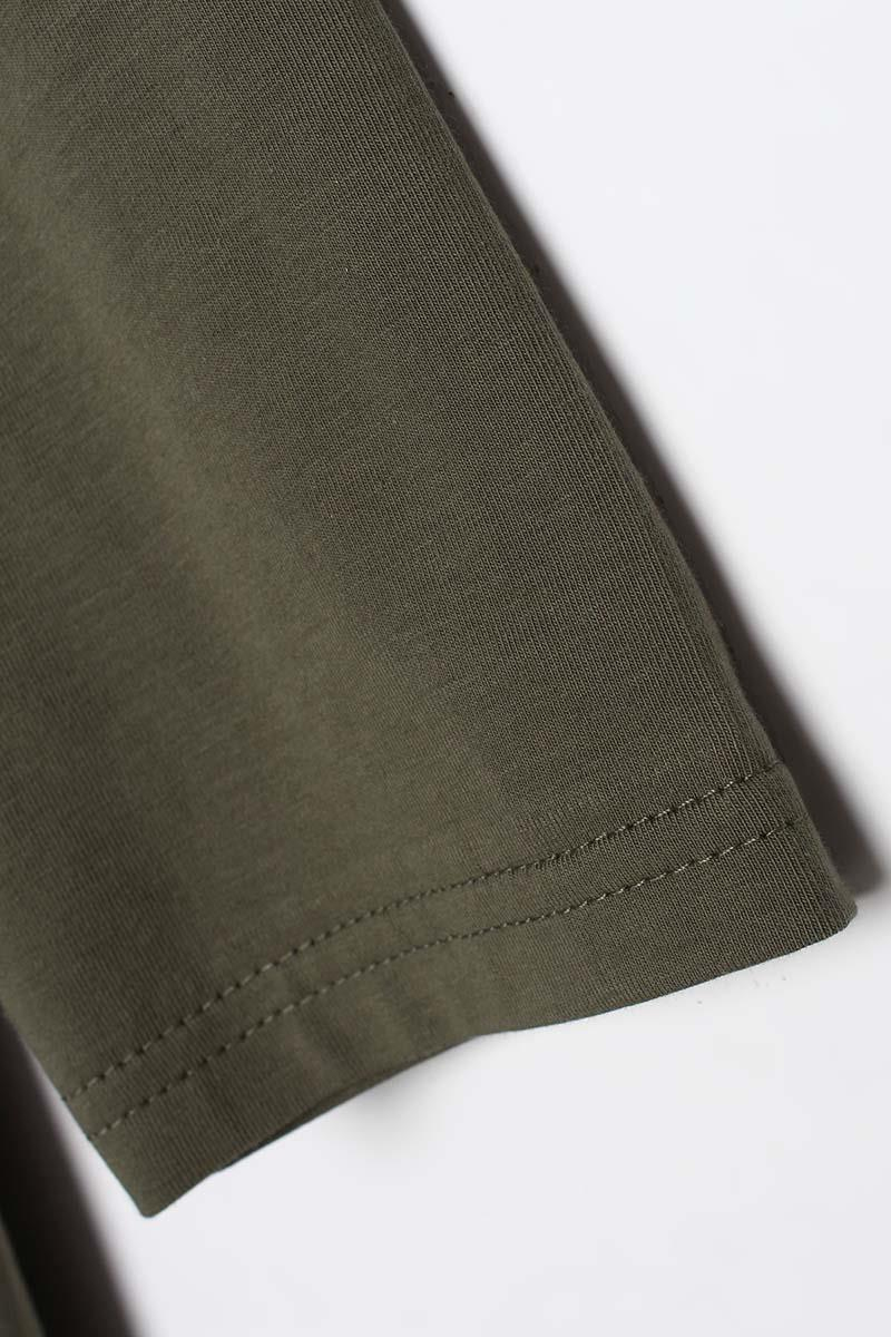 Haki-Basic Pamuklu Süprem Sweat Tunik