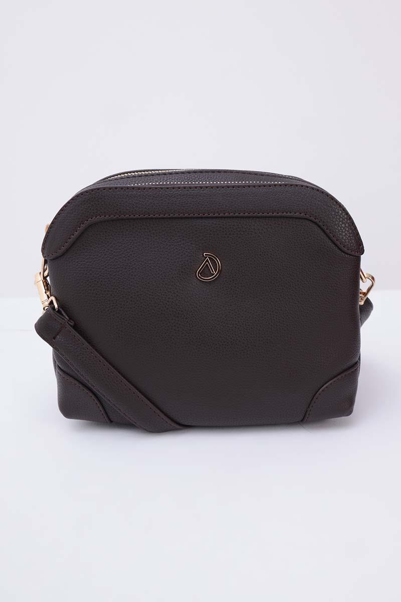 Kahve-Çok Bölmeli Çapraz Çanta