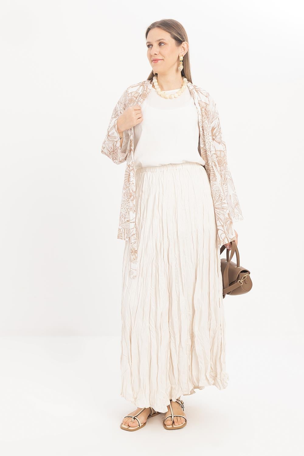 Kemik-Lastikli Basic Etek