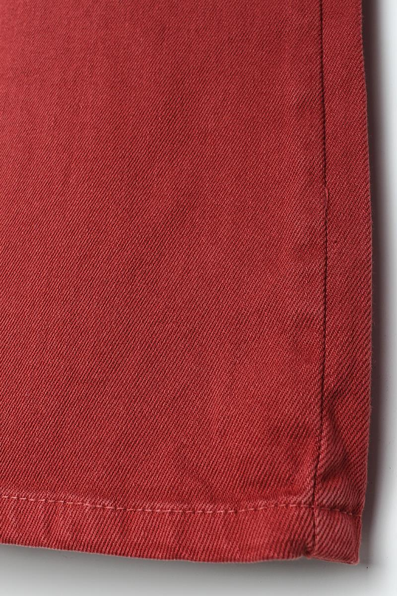 Dark Cinnamon-Pink Dye Comfortable Fit Lycra Trousers