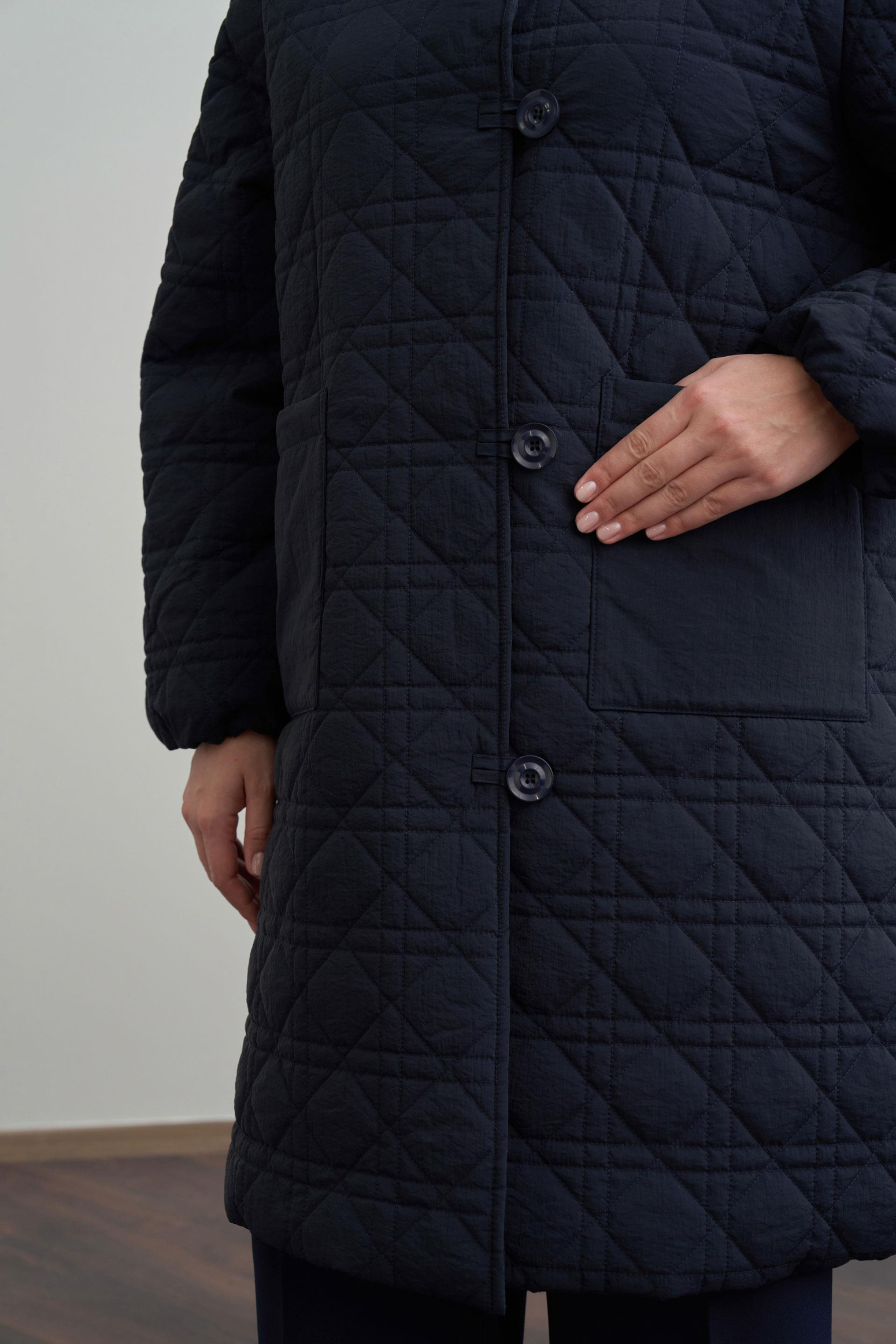 Lacivert-Kapitone Mont