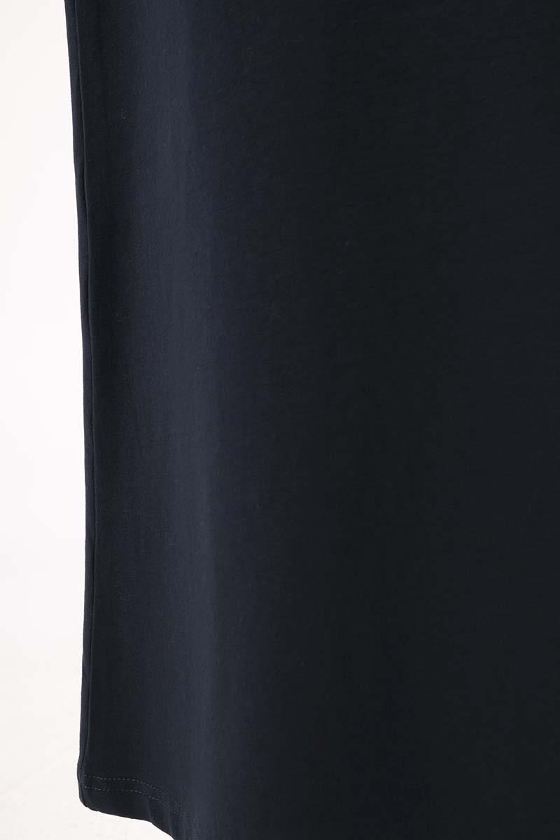 Lacivert-Uzun Kollu İçlik Elbise