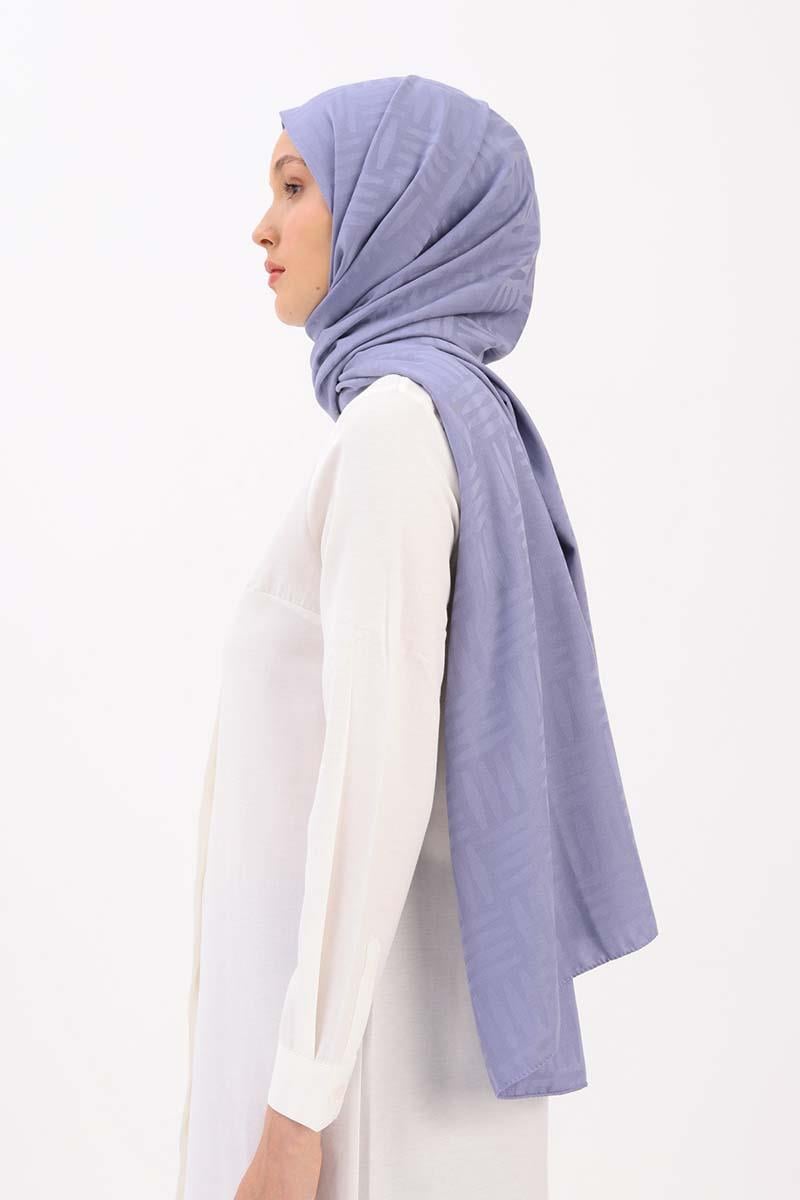 Jacquard-Schal mit Fliedermuster