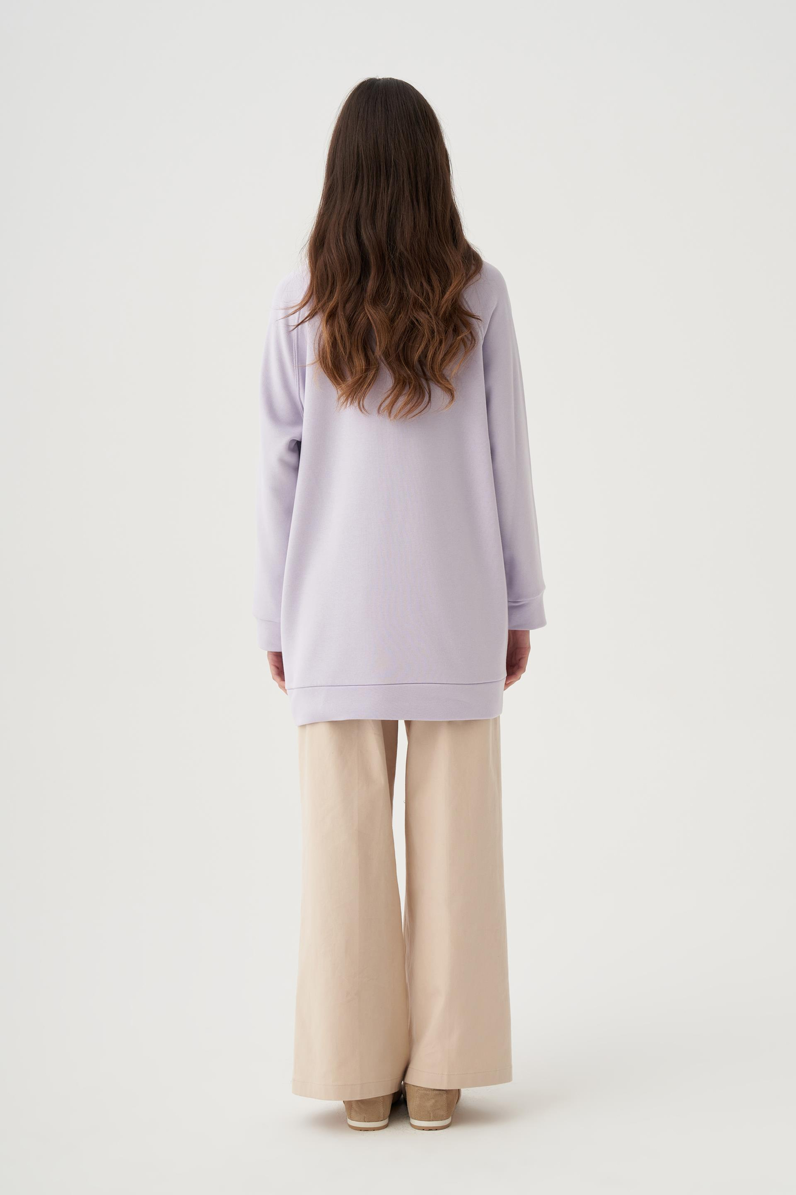 Lila-Reglan Kollu Sweat