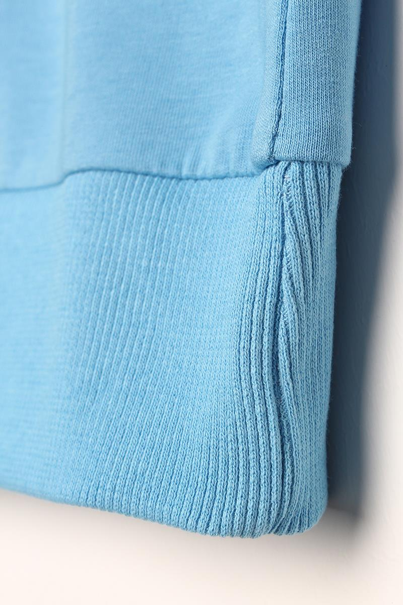 Mavi-Bisiklet Yaka Bloom With Grace Baskılı Sweatshirt