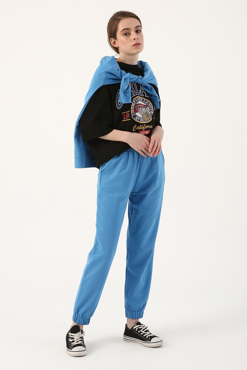 Mavi-Jogger Eşofman Altı